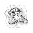 Eel  tattoo design idea