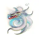 Eel  tattoo design idea