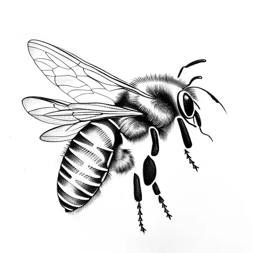 Honey Bee tattoo design idea