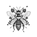 Honey Bee tattoo design idea