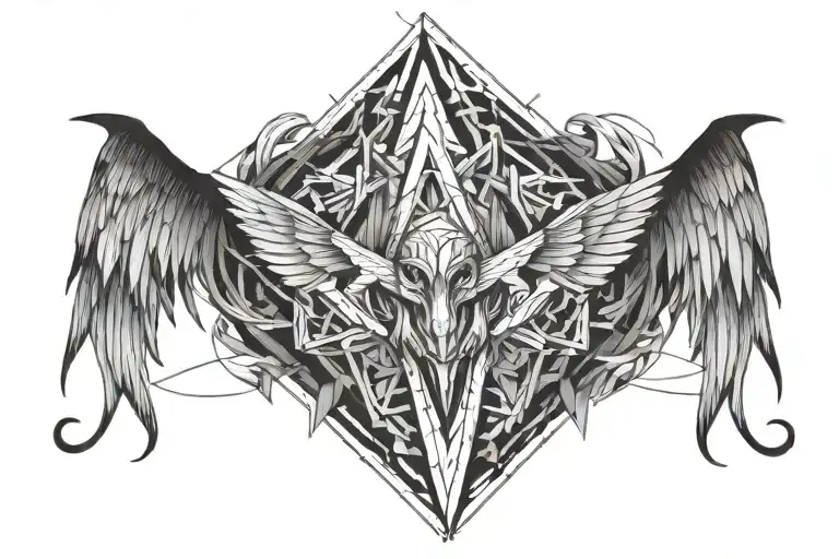 tear of lucifer fallen angel tattoo design idea
