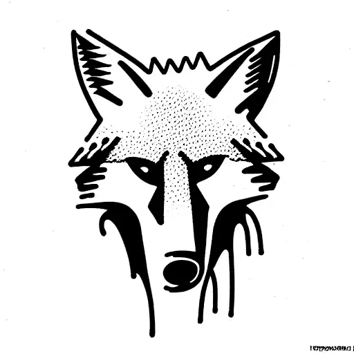Coyote  tattoo design idea