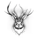 jackalope tattoo design idea