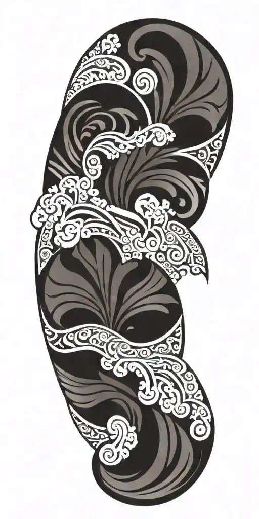 Hawaiian tribal design tattoo design idea