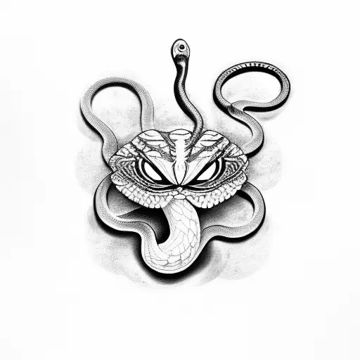 snake, Saggitarius, butterfly  tattoo design idea