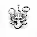 snake, Saggitarius, butterfly  tattoo design idea