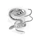 snake, Saggitarius, butterfly  tattoo design idea