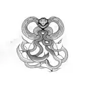 snake, Saggitarius, butterfly  tattoo design idea