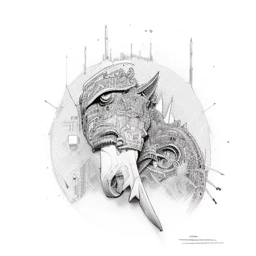 Frank n further from the back  tattoo design idea