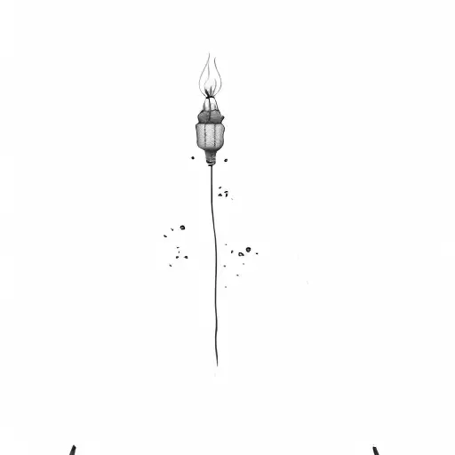 a light in the dark tattoo design idea