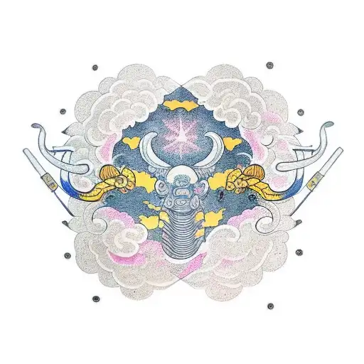 scorpio+virgo=aries   tattoo design idea