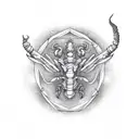 scorpio virgo aries   tattoo design idea