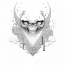 initials PF  tattoo design idea