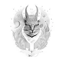 initials PF  tattoo design idea