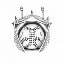 baseball tattoo design idea