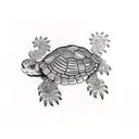 box turtle tattoo design idea