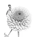 box turtle chrysanthemums  tattoo design idea