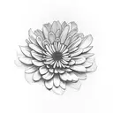 box turtle chrysanthemums  tattoo design idea