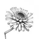 box turtle, chrysanthemums  tattoo design idea