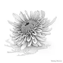 box turtle, chrysanthemums  tattoo design idea