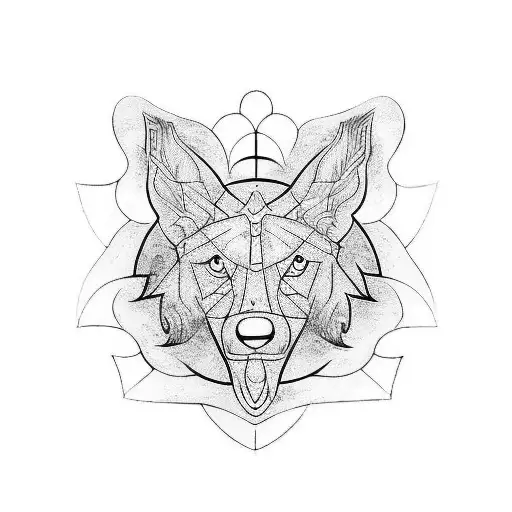 tattoo with simple lines, white background, about loyalty, family and power tattoo design idea