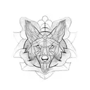 tattoo with simple lines, white background, about loyalty, family and power tattoo design idea