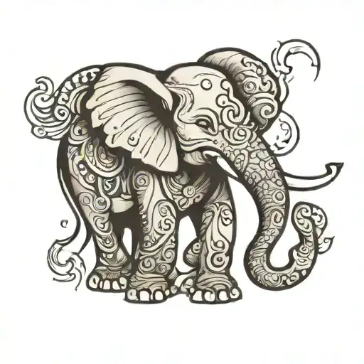 elephant spirit  tattoo design tattoo design idea