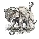 elephant spirit  tattoo design tattoo design idea