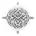 Celtic knot sleeve tattoo design idea