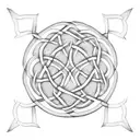 Celtic knot sleeve tattoo design idea
