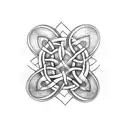 Celtic knot sleeve tattoo design idea