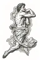 Creation Of Adam tattoo design idea