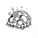 fallout mushroom cloud tattoo design idea