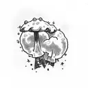 fallout mushroom cloud tattoo design idea