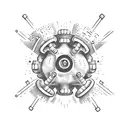 fallout mushroom cloud tattoo design idea