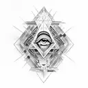 illuminati  tattoo design idea