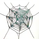 Spider Web tattoo design idea