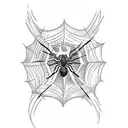 Spider Web tattoo design idea