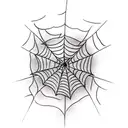Spider Web tattoo design idea