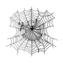 Spider Web tattoo design idea