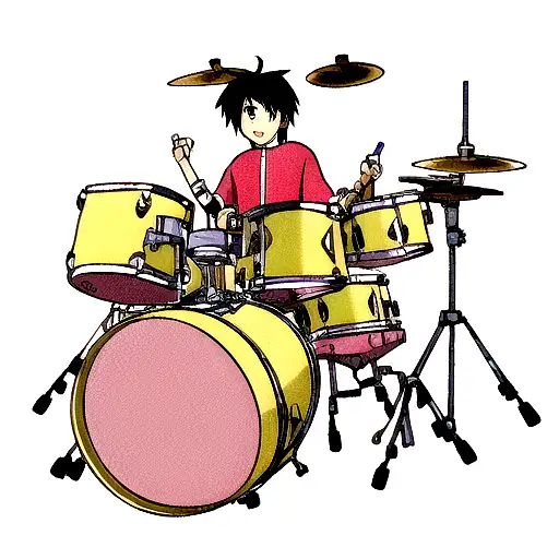 Drummer tattoo design idea