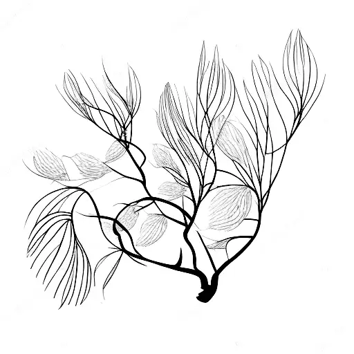 Pussy Willow Branch  tattoo design idea
