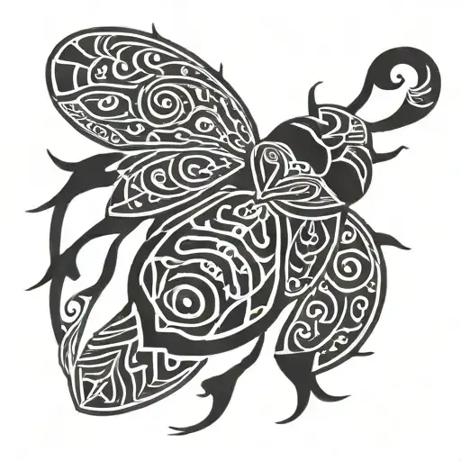 scarab beetle tattoo design idea