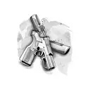 glock outline tattoo design idea