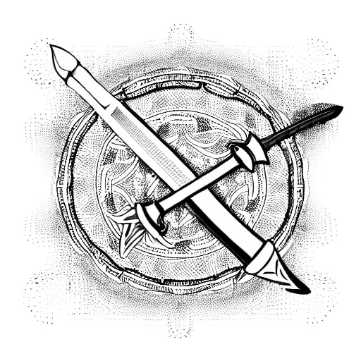Sword tattoo design idea