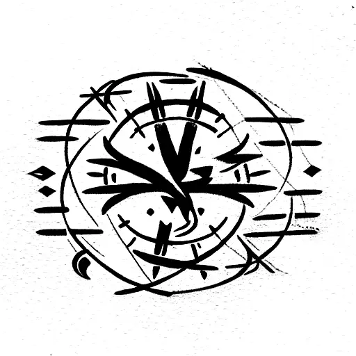 Vegvísir bike nomad tattoo design idea