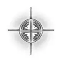 AMDG symbol and cross that would go across the chest with some kind of tribal extensions that run down the arms. tattoo design idea