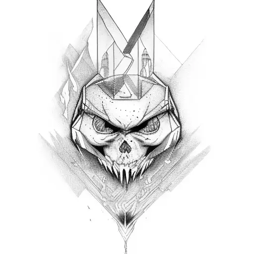 danger power writen  tattoo design idea