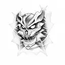 danger power writen  tattoo design idea