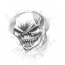 danger power writen  tattoo design idea